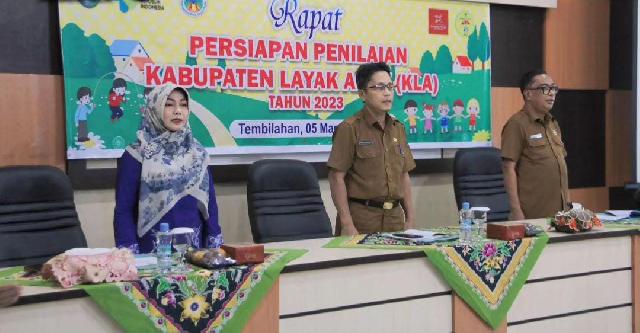 DP2KBP3A Persiapkan Sejumlah Aspek, Indragiri Hilir Siap Jadi Kota Layak Anak 2024