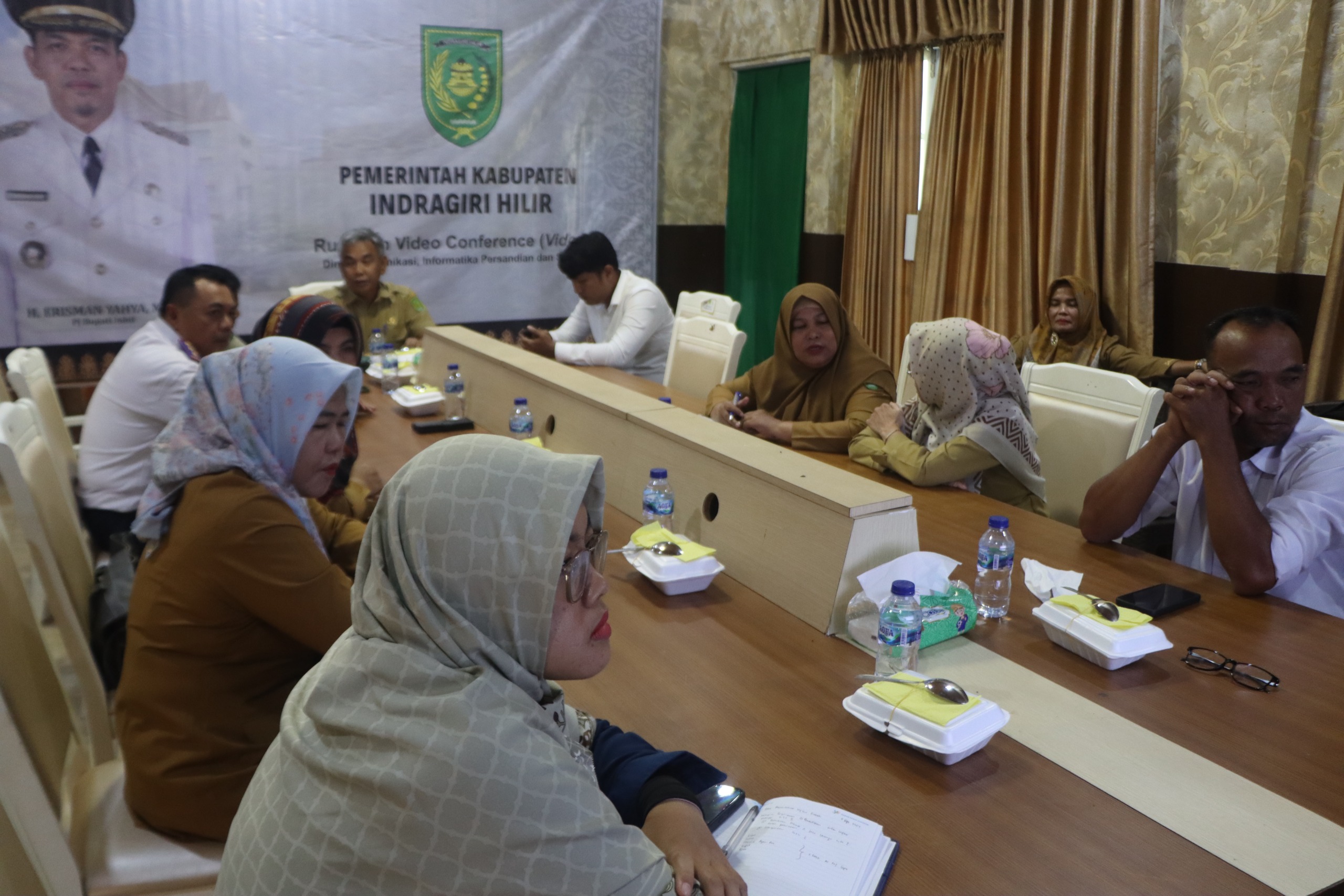 PJ Bupati Bersama TPID Rapat Rutin di Vidcon Kominfopers